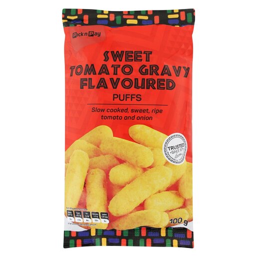 PnP Africa Rise Sweet Tomato Gravy Flavoured Puffs 100g | PnP
