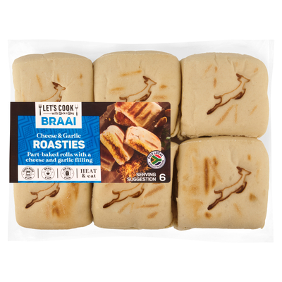 PnP Let's Cook Braai Cheese & Garlic Bra Roasties 6 Pack