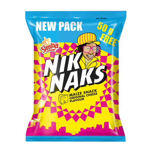 Simba Niknaks Cheese 200+50gr x 72 | PnP
