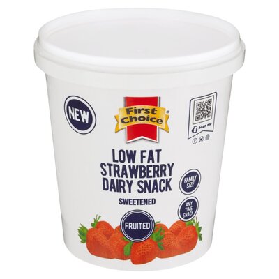 First Choice Strawberry Fruited Low Fat Dairy Snack 1kg | PnP