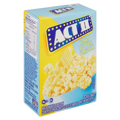 Act II Microwave Popcorn Light Butter 3 x 81g | Smart Price Specials ...
