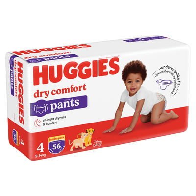 Huggies Disposable Junior Pants Size 4 Jumbo Pack 56 Pants | PnP