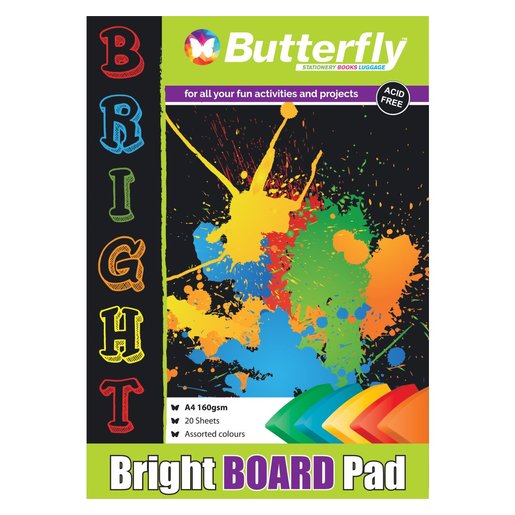 Butterfly A4 Pastel Board Pad 20 Sheets Smart Price Specials PnP Home