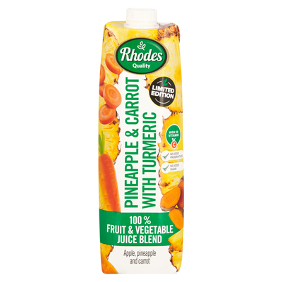 Rhodes Quality 100% Apple & Carrot with  Tumeric Juice 1L