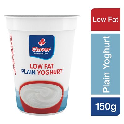 Clover Low Fat Plain Yoghurt 150g