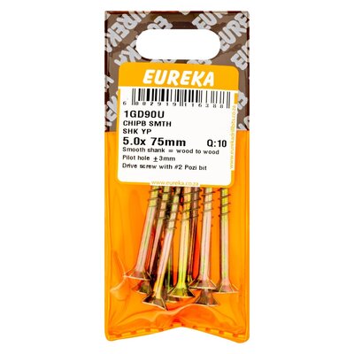 Eureka Chipboard Full Thread Yp 3.5 x 20mm 75 Pack | Smart Price