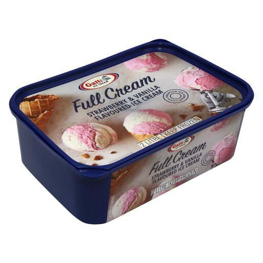 Gatti Ice Cream Full Cream Vanilla Strawberry 2L PnP