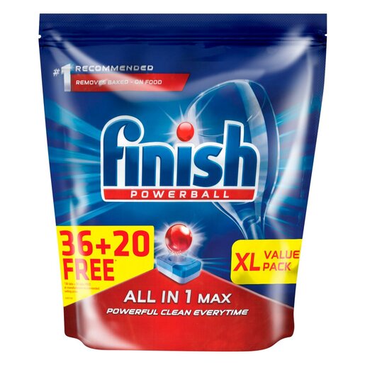 Finish All in One Regular Dishwashing Tablets 56 Pack PnP