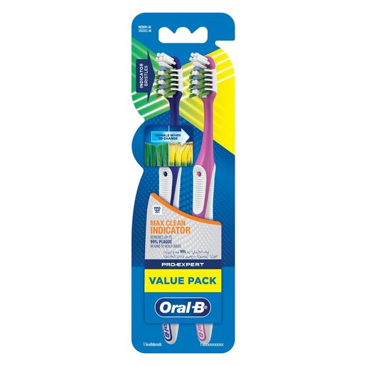 Oral B Pro Expert Maximum Clean Indicators Tootthbrushes 2 Pack | PnP