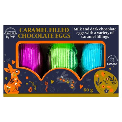 Crafted Collection Caramel Filled Chocolate Eggs 3 Pack | PnP