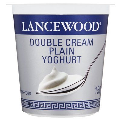 Lancewood Double Cream Plain Yoghurt 150g