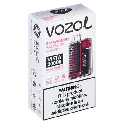 Vozol Vista 20 000 - Strawberry Raspberry Cherry 5%