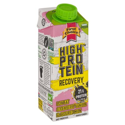 First Choice High Protein Recovery Low Fat Strawberry Vanilla 