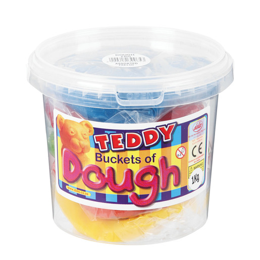 Teddy Play Dough Bucket 1kg PnP