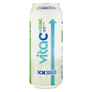 Switch SA20 Blueberry & Lemon Flavoured Vita C Zinc Energy Drink