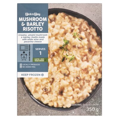 PnP Mushroom & Barley Risotto 350g