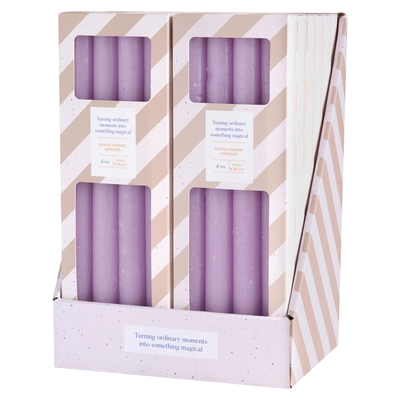 Day Grey Rustic Dinner Candles 25cm 4 Pack | Smart Price Specials