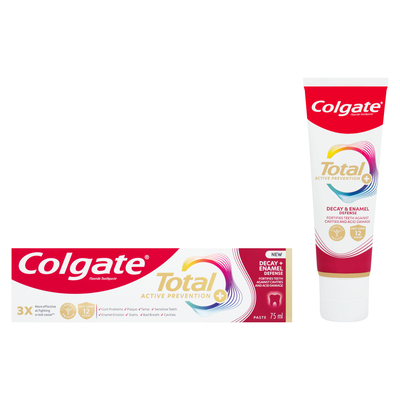Colgate Total Active Prevention Decay & Enamel Defense Toothpaste 75ml ...