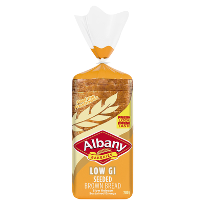 Albany Superior Low Gi Sliced Brown Seed Bread 700g