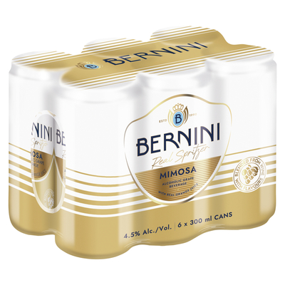 Bernini Mimosa Can 6 x 300ml