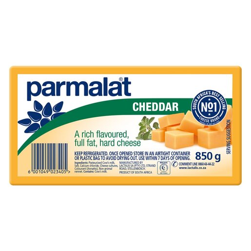 Parmalat Cheddar Full Fat Hard Cheese 850g | Smart Price Specials | PnP ...