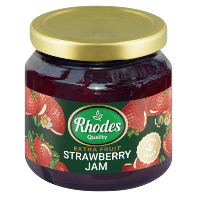 Rhodes Extra Fruit Strawberry Jam 340g | PnP
