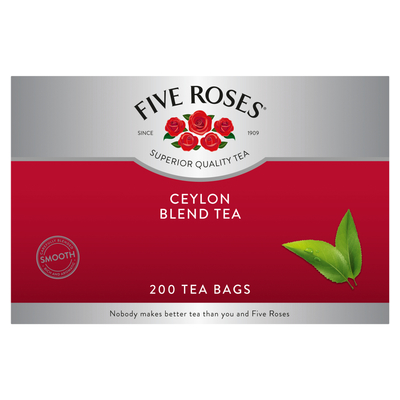 Five Roses Tagless Tea Bags 200 Pack