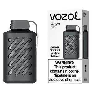 Vozol Lemon Mint 5% Gear 10000 Puffs Rechargeable Disposable Vape
