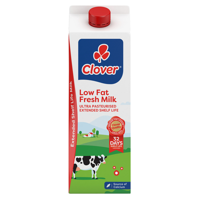 Clover Low Fat Ultra Pasturised Milk 2L