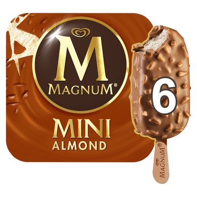 Magnum Mini Almond Ice Cream in Milk Chocolate Multi-Pack 6 x 60ml | PnP