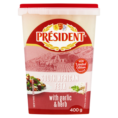 President Garlic & Herb Feta 400g