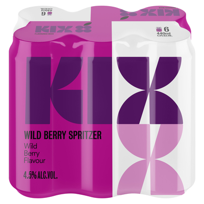 Kix Wild Berry Spritzer Can 24 x 440ml | PnP