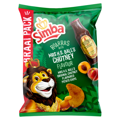 Simba Mrs Balls Chutney Flavoured Potato Chips 200g