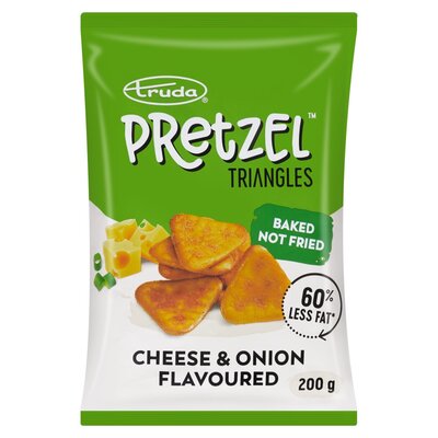 Truda Cheese & Onion Triiangle Pretzels 200g