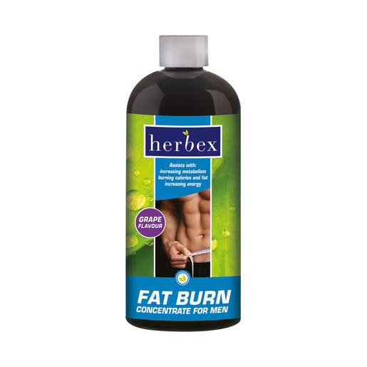 Herbex Grape Flavoured Fat Burn Concentrate For Men 400ml PnP
