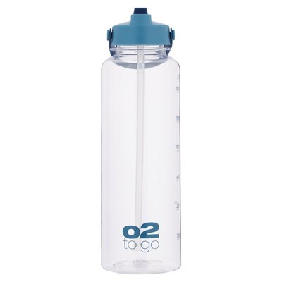 O2 To Go Flick Plastic Water Bottle 1.5L