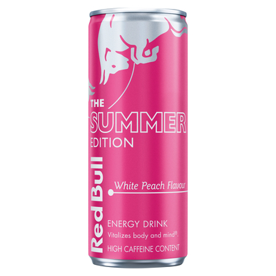 Red Bull Summer Edition White Peach Flavour Energy Drink 250ml