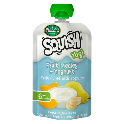 Rhodes Squish Fruit Medley Yoghurt 110ml
