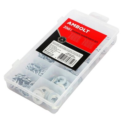Ambolt Washer Assortment Set 350 Piece