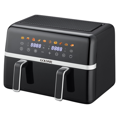 Goldair 10L Dual Pot Airfryer