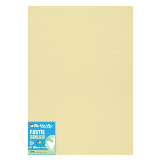 Butterfly A2 Pastel Board Buff 5 Sheets PnP
