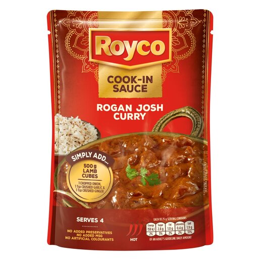 Royco Rogan Josh Curry Cook In Sauce 375g PnP