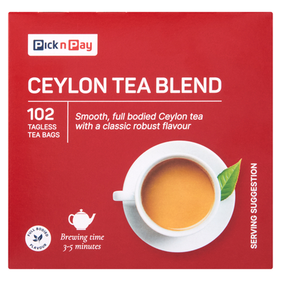 PnP Ceylon Blend Tea 102 Pack