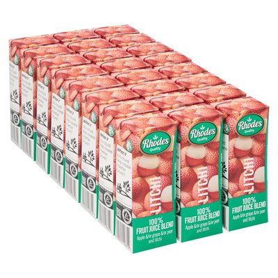 Rhodes 100% Fruit Juice Blend Litchi 200ml x 24 | PnP