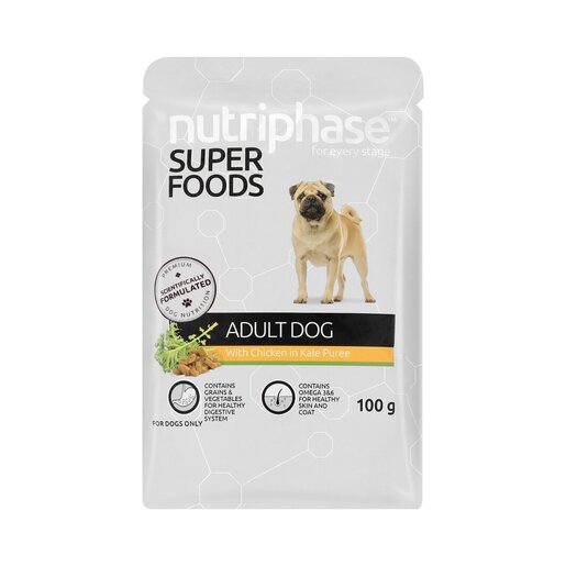 Nutriphase Chicken & Kale Adult Dog Food 100g PnP