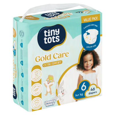 PnP Tiny Tots Gold Care S6 Diapers 46 Pack | PnP