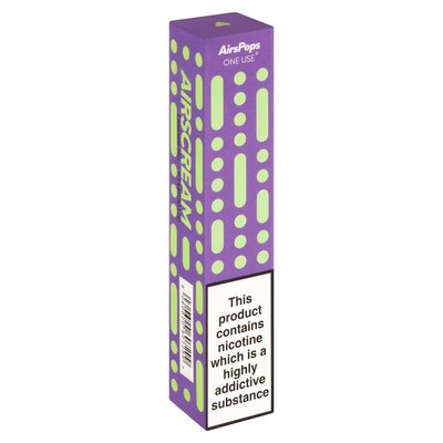 AirsPops One Use 5% Nic Salt Freezy Grape