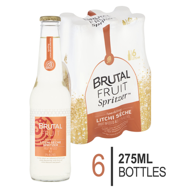 Brutal Fruit Litchi Seche Spritzer 6 x 275ml