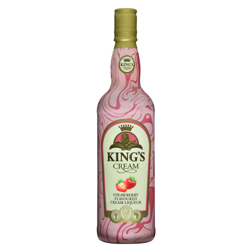King's Cream Strawberry Flavoured Cream Liqueur 750ml | PnP