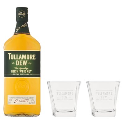 Tullamore Dew Whiskey + 2 Glass Gift Pack 750ml | PnP